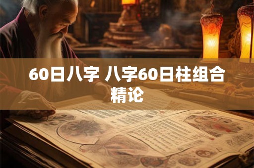 60日八字 八字60日柱组合精论