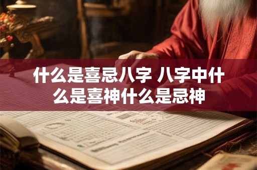 什么是喜忌八字 八字中什么是喜神什么是忌神 什么是喜忌八字 八字中什么是喜神什么是忌神