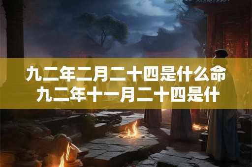 九二年二月二十四是什么命 九二年十一月二十四是什么星座 九二年二月二十四是什么命 九二年十一月二十四是什么星座