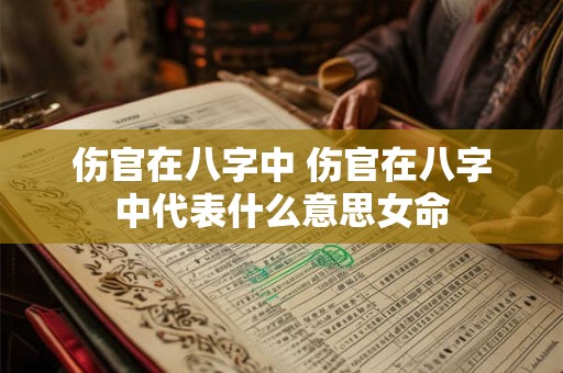 伤官在八字中 伤官在八字中代表什么意思女命