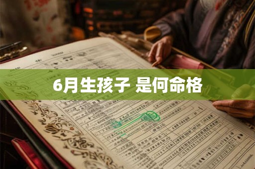 6月生孩子 是何命格