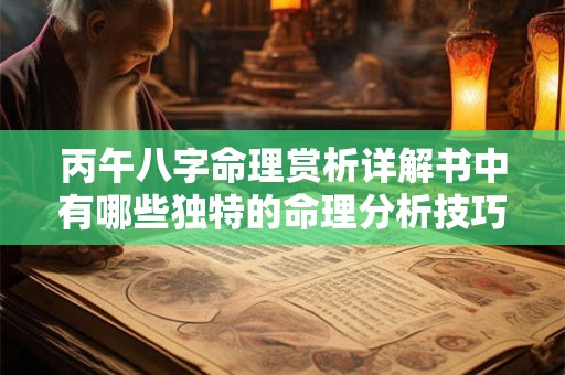 丙午八字命理赏析详解书中有哪些独特的命理分析技巧