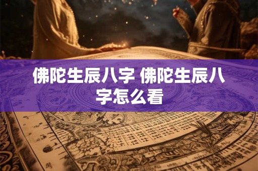 佛陀生辰八字 佛陀生辰八字怎么看