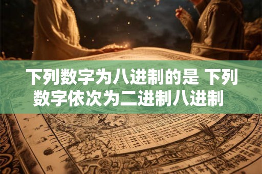 下列数字为八进制的是 下列数字依次为二进制八进制 十六进制