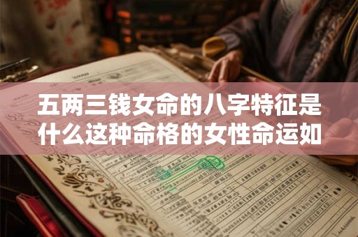 五两三钱女命的八字特征是什么这种命格的女性命运如何