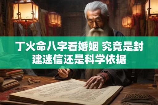 丁火命八字看婚姻 究竟是封建迷信还是科学依据