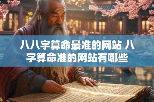 八八字算命最准的网站 八字算命准的网站有哪些