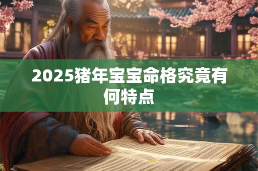 2025猪年宝宝命格究竟有何特点