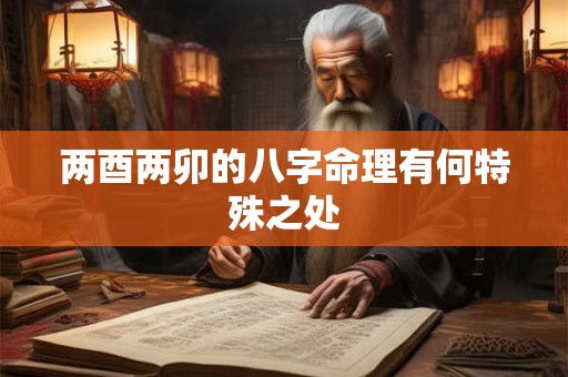 两酉两卯的八字命理有何特殊之处