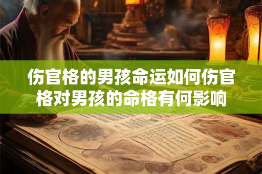 伤官格的男孩命运如何伤官格对男孩的命格有何影响