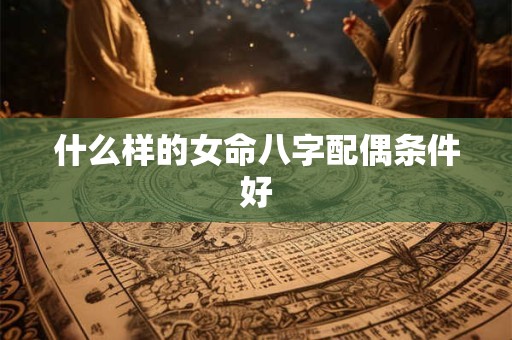 什么样的女命八字配偶条件好