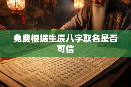 免费根据生辰八字取名是否可信 免费根据生辰八字取名是否可信