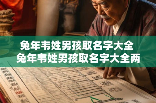兔年韦姓男孩取名字大全 兔年韦姓男孩取名字大全两个字
