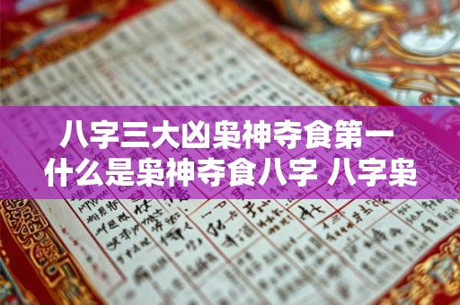 八字三大凶枭神夺食第一 什么是枭神夺食八字 八字枭神夺食怎么化解