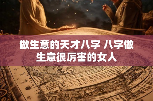 做生意的天才八字 八字做生意很厉害的女人
