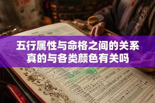 五行属性与命格之间的关系真的与各类颜色有关吗
