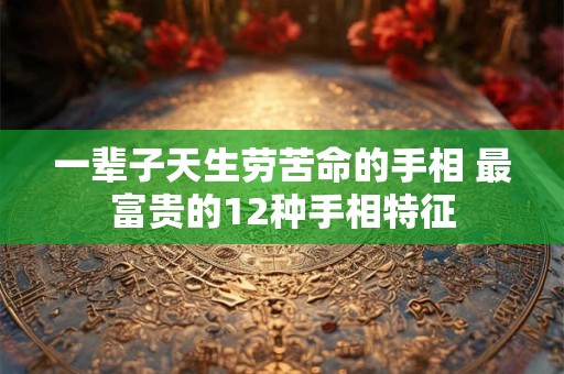 一辈子天生劳苦命的手相 最富贵的12种手相特征