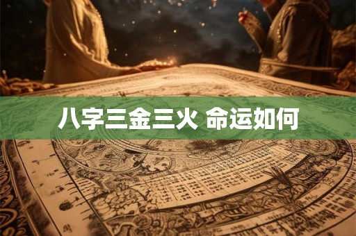 八字三金三火 命运如何