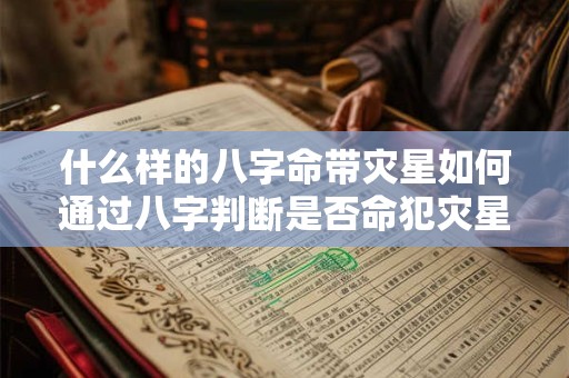 什么样的八字命带灾星如何通过八字判断是否命犯灾星