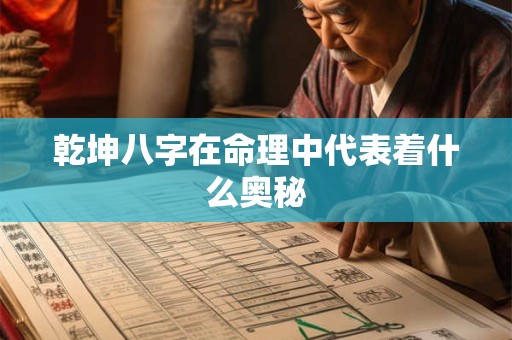 乾坤八字在命理中代表着什么奥秘