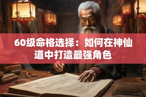 60级命格选择：如何在神仙道中打造最强角色
