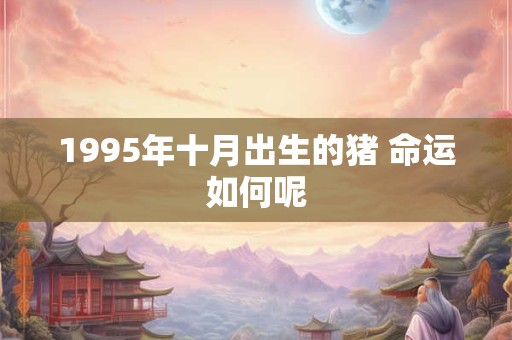 1995年十月出生的猪 命运如何呢