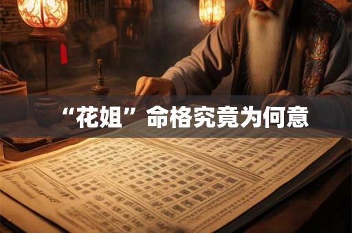 “花姐”命格究竟为何意