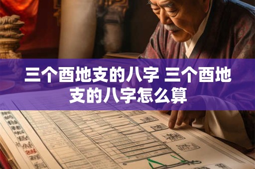 三个酉地支的八字 三个酉地支的八字怎么算