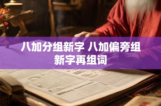 八加分组新字 八加偏旁组新字再组词