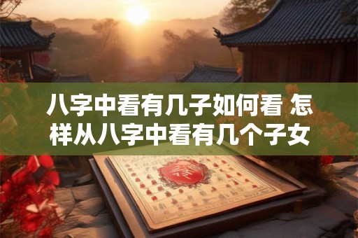 八字中看有几子如何看 怎样从八字中看有几个子女
