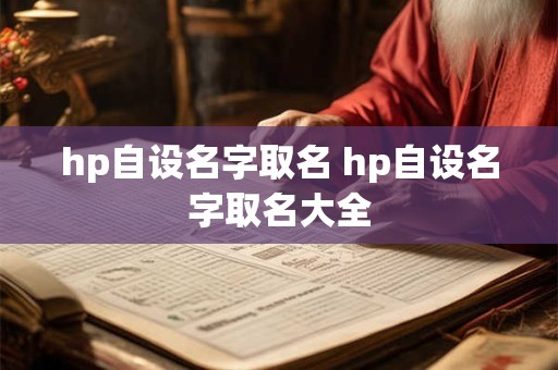 详细阅读:hp自设名字取名 hp自设名字取名大全 hp自设名字取名 hp自设名字取名大全