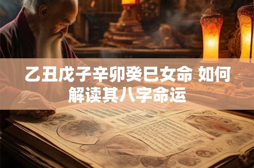 乙丑戊子辛卯癸巳女命 如何解读其八字命运