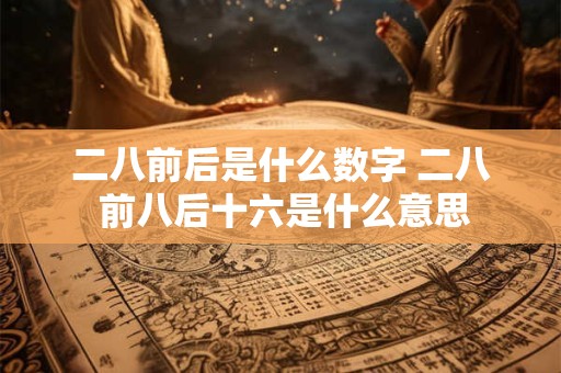 二八前后是什么数字 二八 前八后十六是什么意思