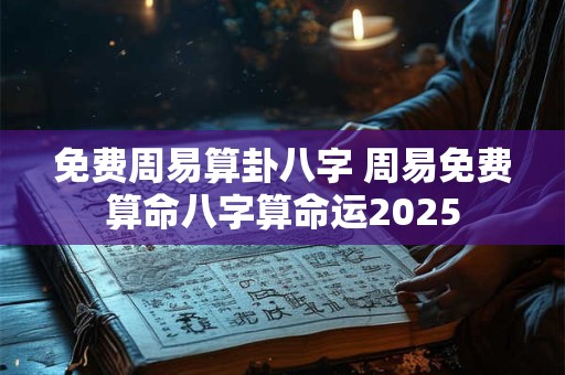 免费周易算卦八字 周易免费算命八字算命运2025