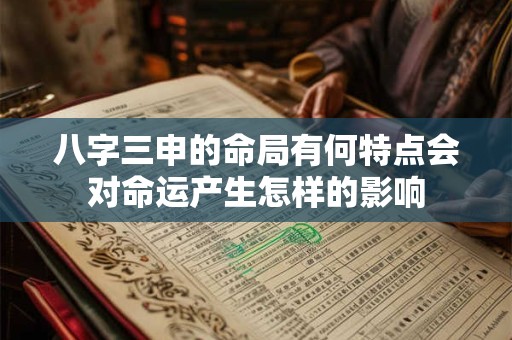 八字三申的命局有何特点会对命运产生怎样的影响