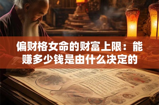 偏财格女命的财富上限：能赚多少钱是由什么决定的