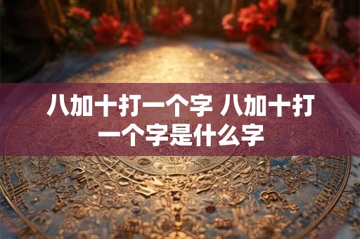八加十打一个字 八加十打一个字是什么字