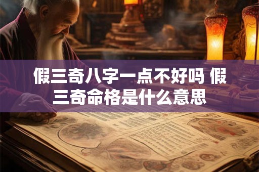 假三奇八字一点不好吗 假三奇命格是什么意思