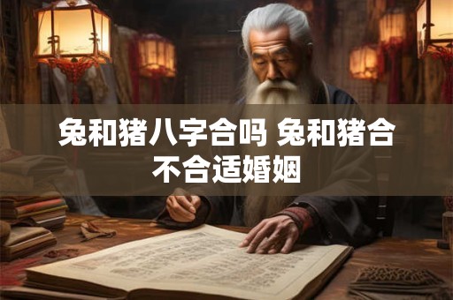 兔和猪八字合吗 兔和猪合不合适婚姻