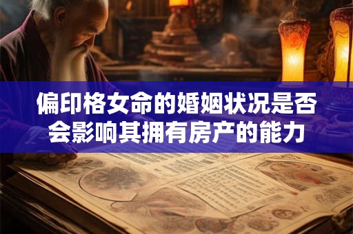 偏印格女命的婚姻状况是否会影响其拥有房产的能力