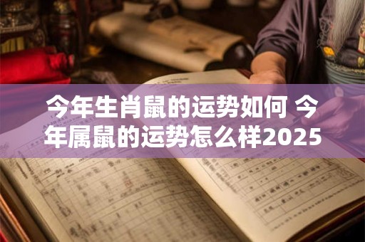 今年生肖鼠的运势如何 今年属鼠的运势怎么样2025