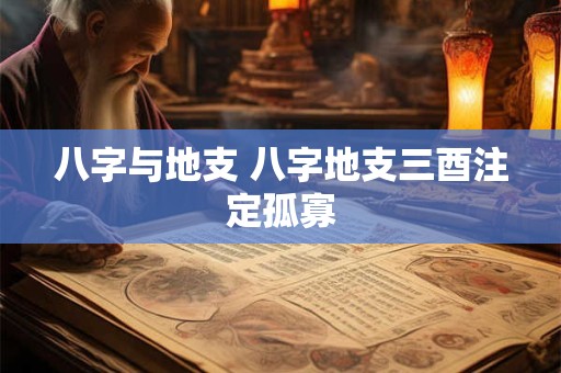 八字与地支 八字地支三酉注定孤寡