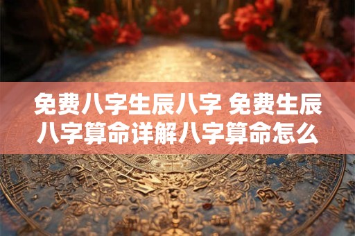 免费八字生辰八字 免费生辰八字算命详解八字算命怎么样