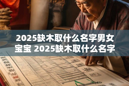 2025缺木取什么名字男女宝宝 2025缺木取什么名字男女宝宝好呢