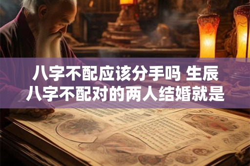 八字不配应该分手吗 生辰八字不配对的两人结婚就是不好吗