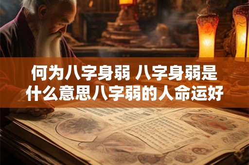 何为八字身弱 八字身弱是什么意思八字弱的人命运好不好