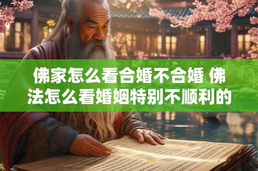 佛家怎么看合婚不合婚 佛法怎么看婚姻特别不顺利的原因