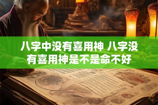 八字中没有喜用神 八字没有喜用神是不是命不好