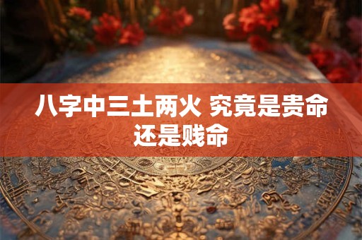 八字中三土两火 究竟是贵命还是贱命