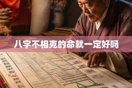 八字不相克的命就一定好吗